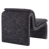 27 Inch Boucle Fabric Armless Accent Chair