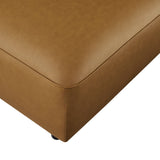 Vegan Leather Square Modular Ottoman 43 Inch