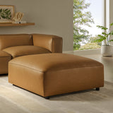 Vegan Leather Square Modular Ottoman 43 Inch