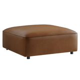 Vegan Leather Square Modular Ottoman 43 Inch