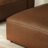 Vegan Leather Square Modular Ottoman 43 Inch