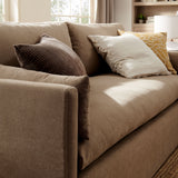 Refined Contemporary Slipcovered Fabric Sofa
