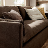 Refined Contemporary Slipcovered Fabric Sofa