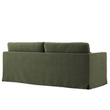 Refined Contemporary Slipcovered Fabric Sofa