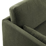 Refined Contemporary Slipcovered Fabric Sofa