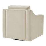32 Inch Performance Velvet Swivel Armchair