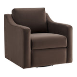 32 Inch Performance Velvet Swivel Armchair