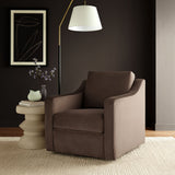32 Inch Performance Velvet Swivel Armchair
