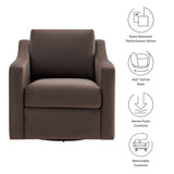32 Inch Performance Velvet Swivel Armchair