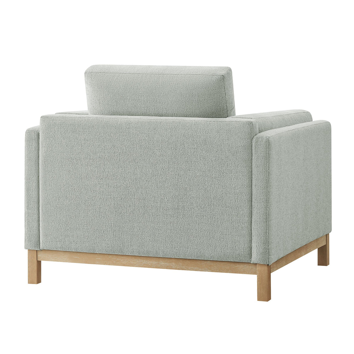40 Inch Mélange Chenille Fabric Armchair with Kiln-Dried Wood Frame