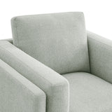 40 Inch Mélange Chenille Fabric Armchair with Kiln-Dried Wood Frame