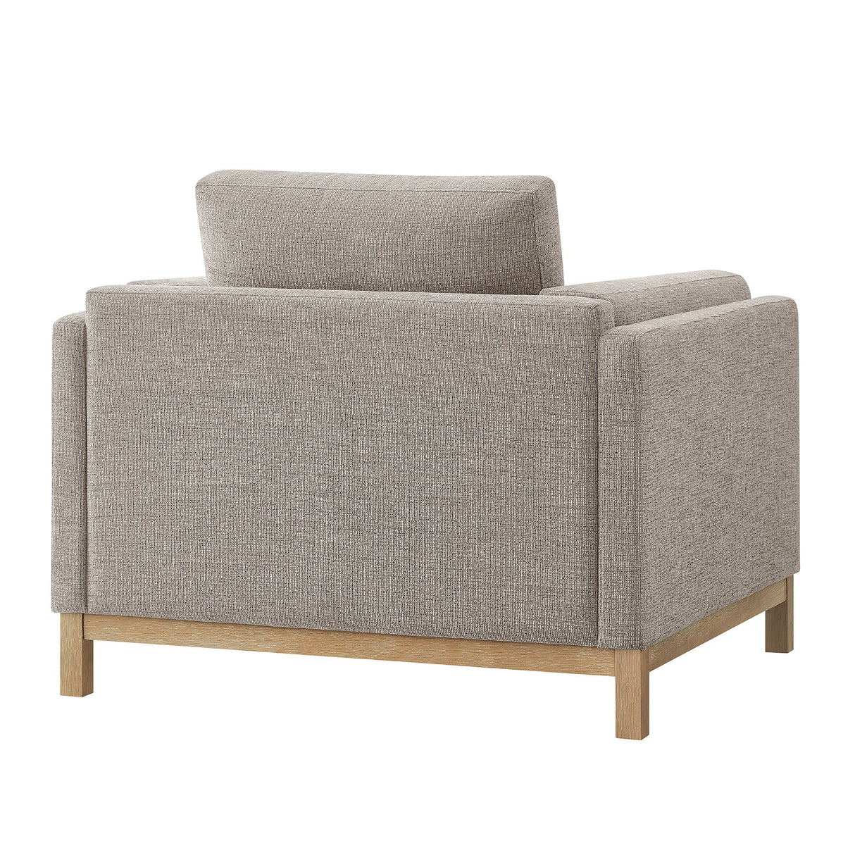 40 Inch Mélange Chenille Fabric Armchair with Kiln-Dried Wood Frame