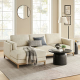 2 Piece 102" Left-Facing Fabric Sectional Sofa with Chaise