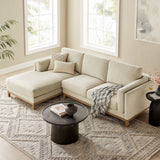 2 Piece 102" Left-Facing Fabric Sectional Sofa with Chaise