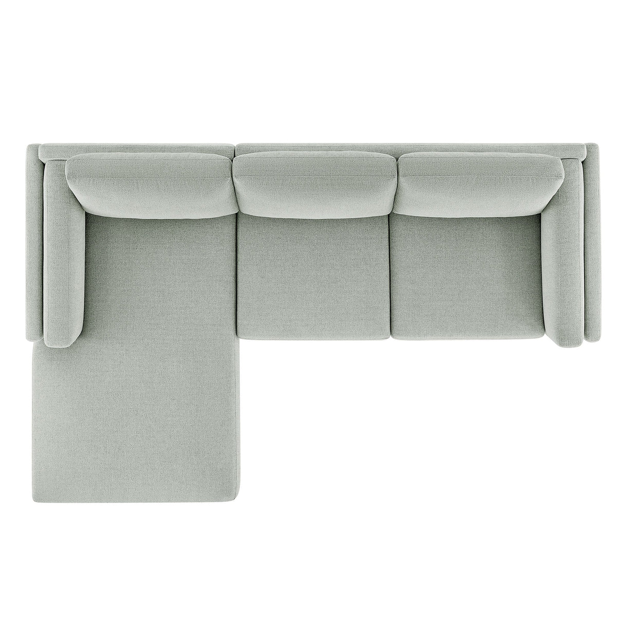 2 Piece 102" Left-Facing Fabric Sectional Sofa with Chaise
