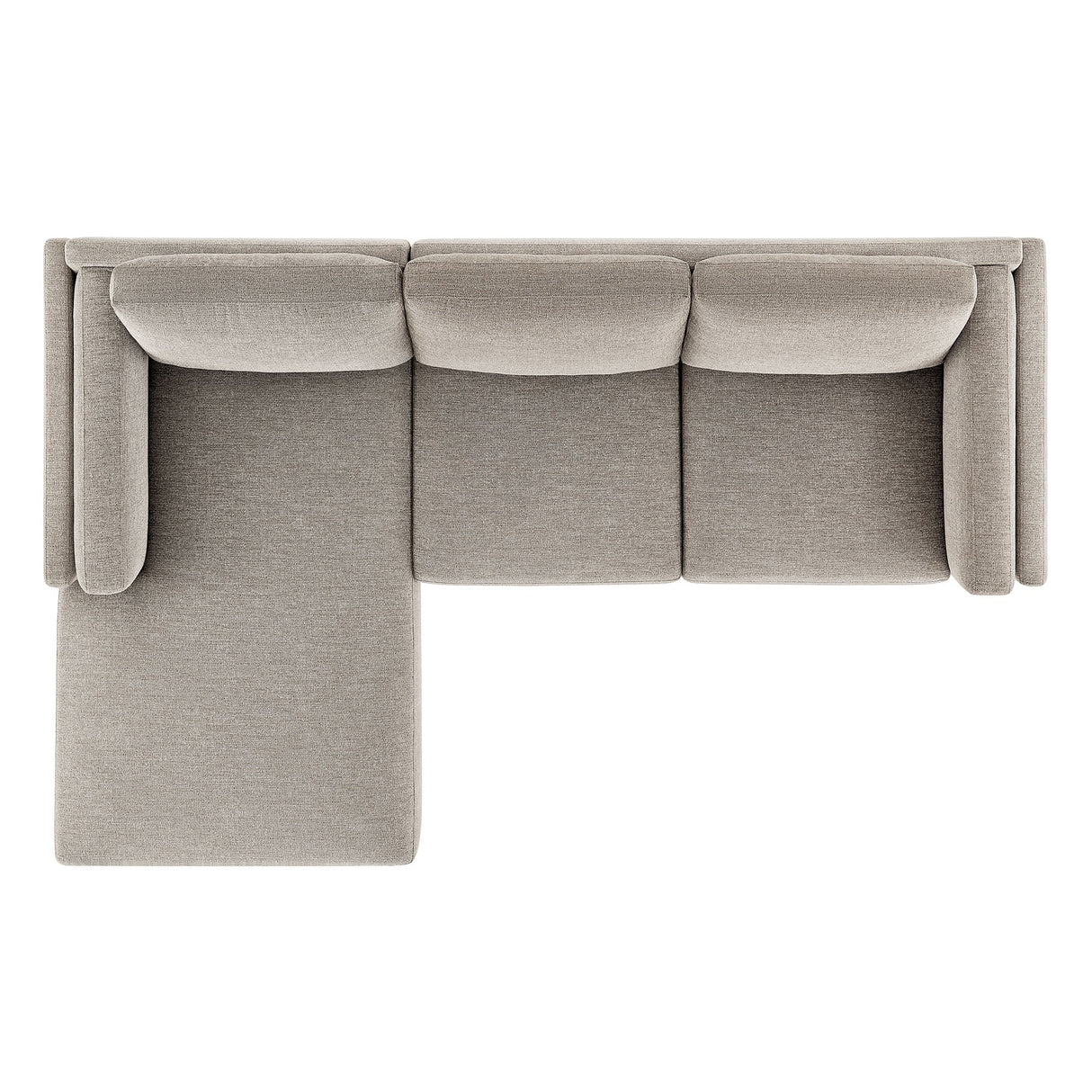 2 Piece 102" Left-Facing Fabric Sectional Sofa with Chaise