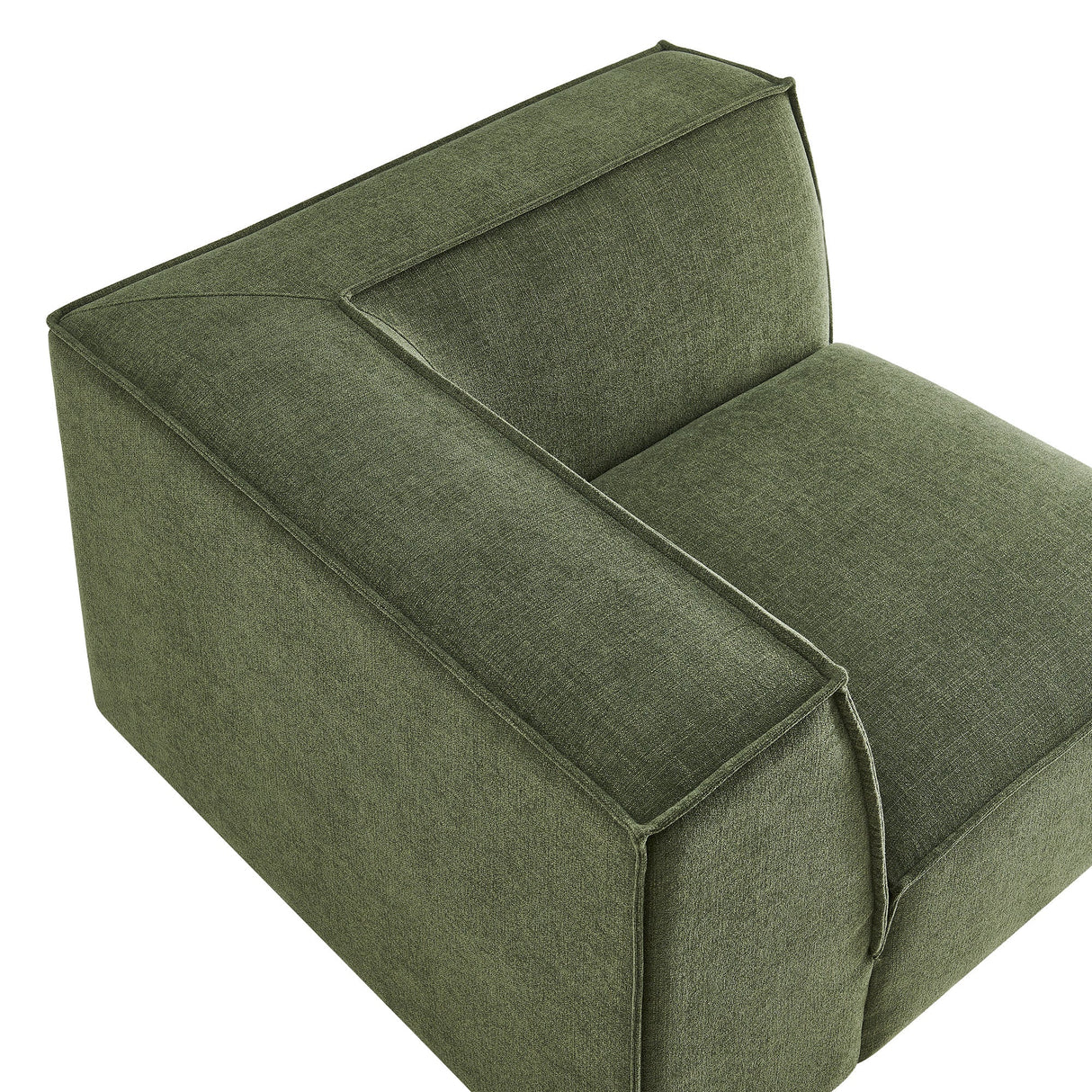 41 Inch Performance Fabric Corner Modular Sectional Armchair