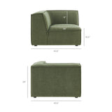 41 Inch Performance Fabric Corner Modular Sectional Armchair
