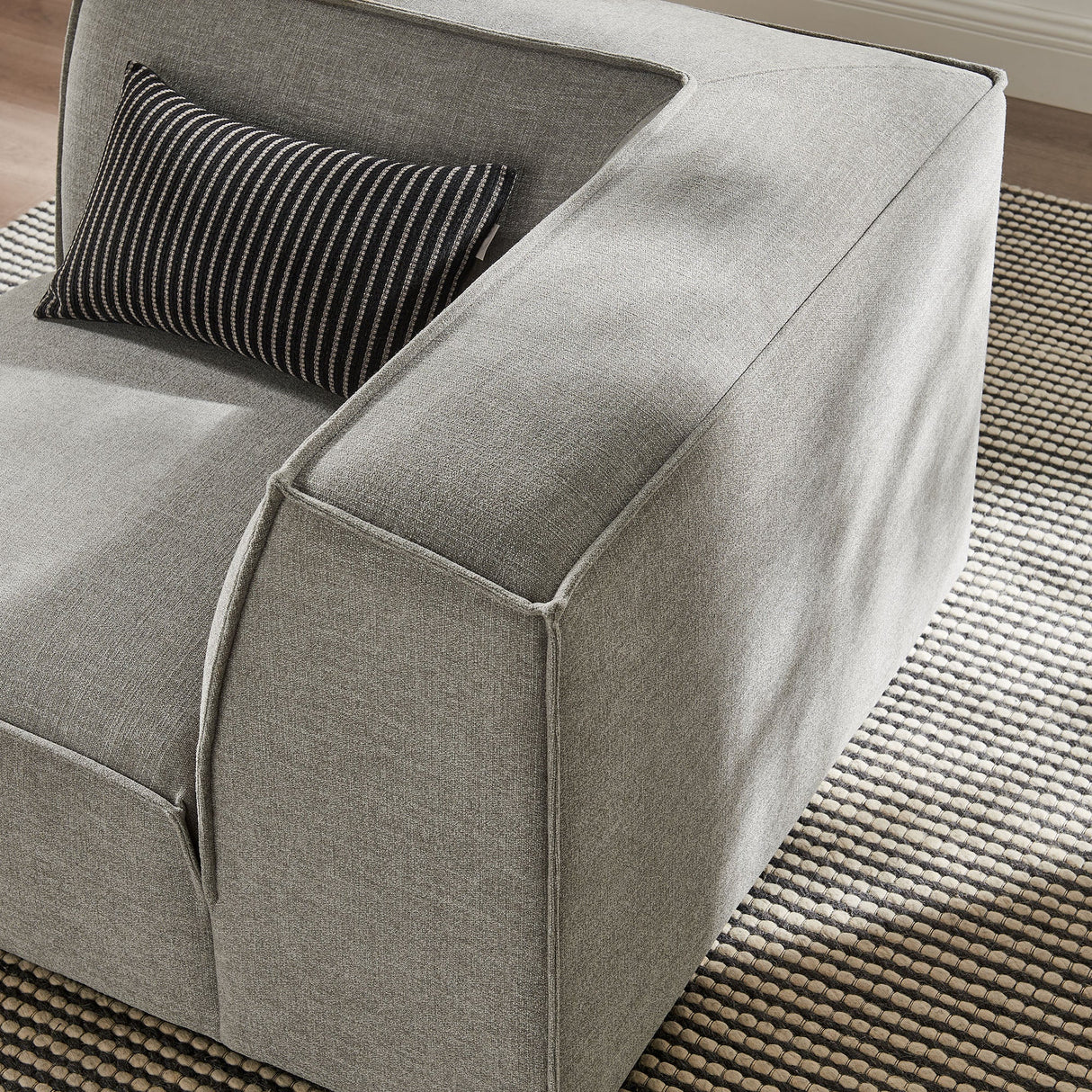 41 Inch Performance Fabric Corner Modular Sectional Armchair