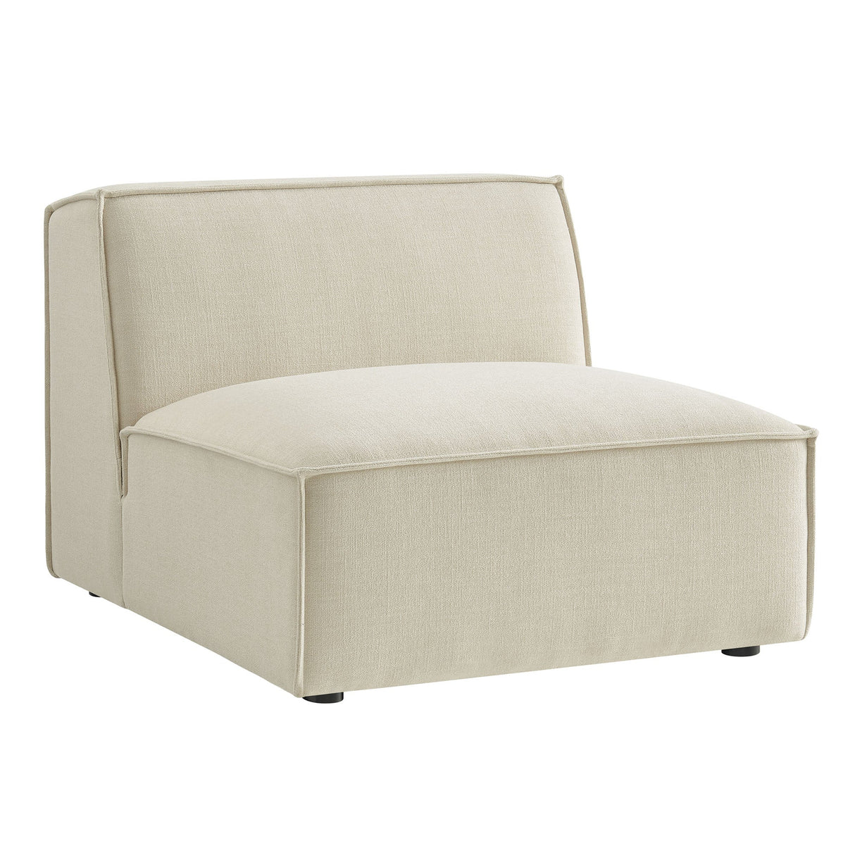 41 Inch Performance Fabric Armless Modular Sectional Chair