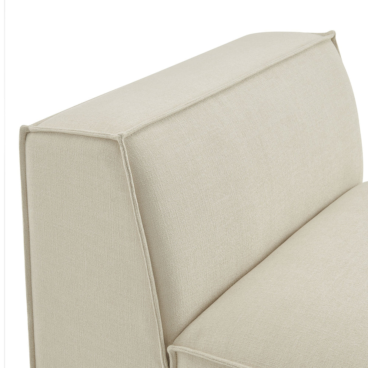 41 Inch Performance Fabric Armless Modular Sectional Chair