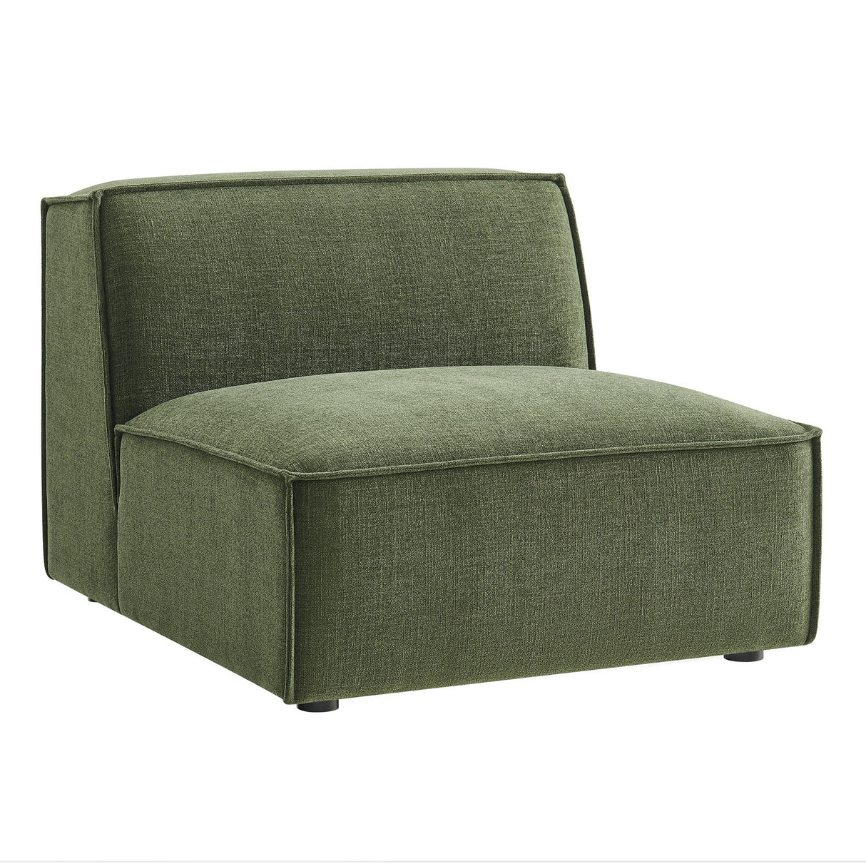 41 Inch Performance Fabric Armless Modular Sectional Chair