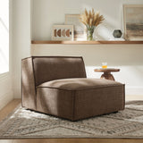 41 Inch Performance Fabric Armless Modular Sectional Chair