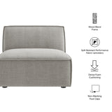41 Inch Performance Fabric Armless Modular Sectional Chair