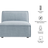 41 Inch Performance Fabric Armless Modular Sectional Chair