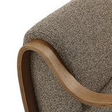29 Inch Lattice Boucle Fabric Accent Armchair
