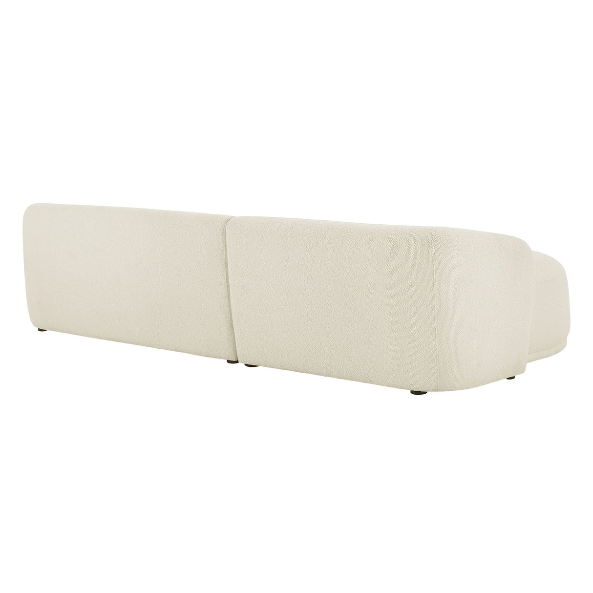 2 Piece 120" Left Facing Boucle Fabric Modular Sofa with Chaise