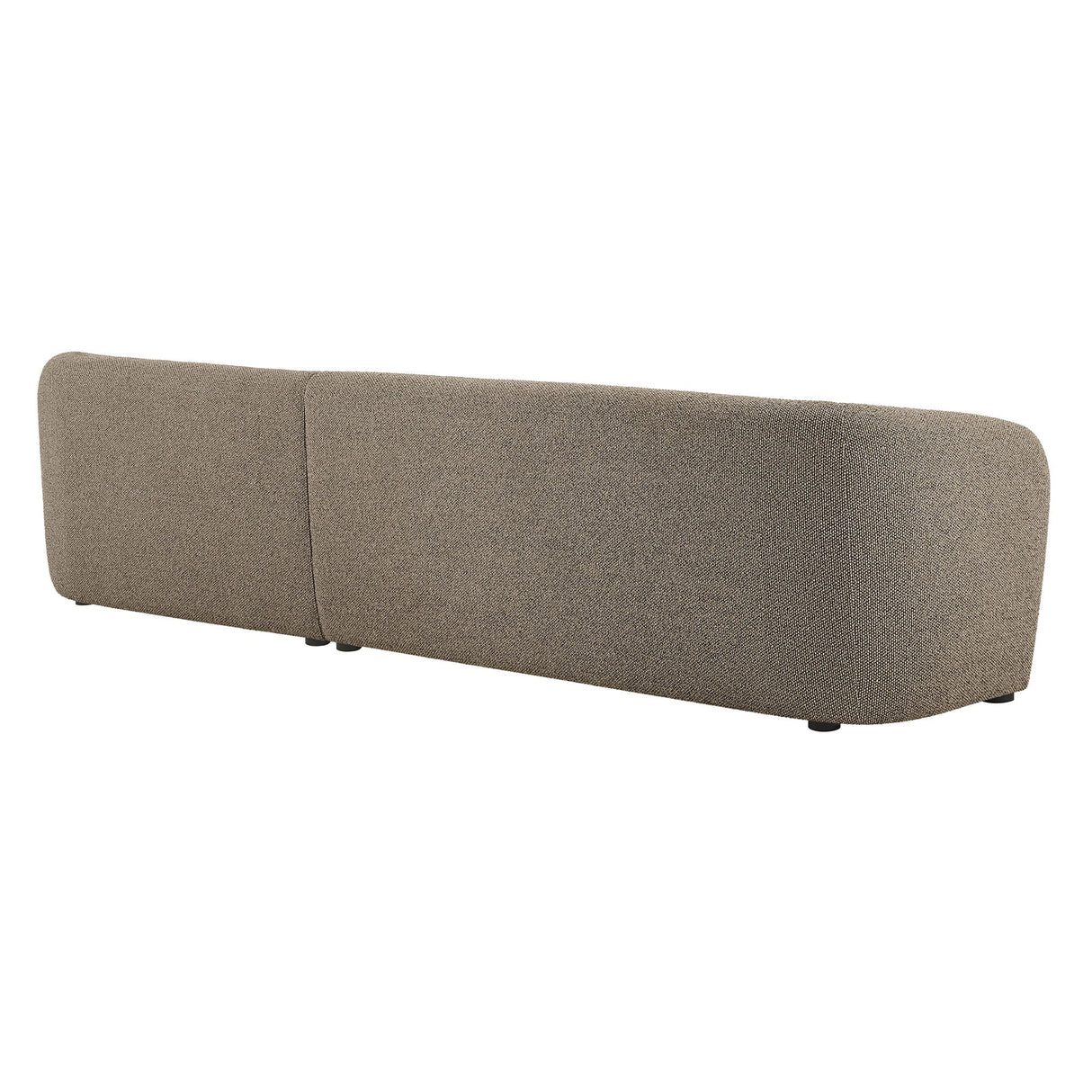 2 Piece 120" Right Facing Boucle Fabric Modular Sofa with Chaise