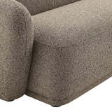 2 Piece 120" Right Facing Boucle Fabric Modular Sofa with Chaise