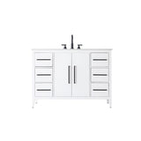Elegant Lighting Millie Free Standing Vanity Set - White