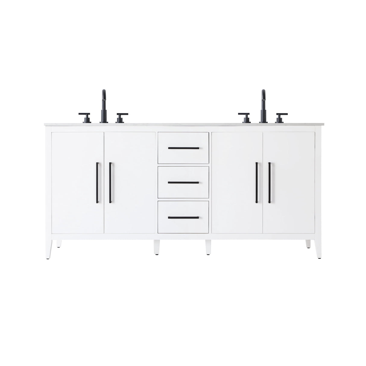 Elegant Lighting Millie Free Standing Vanity Set - White