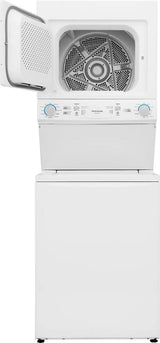 Frigidaire Electric Long Vent Stacked Laundry Center - 3.9 Cu. Ft. Washer & 5.5 Cu. Ft. Dryer