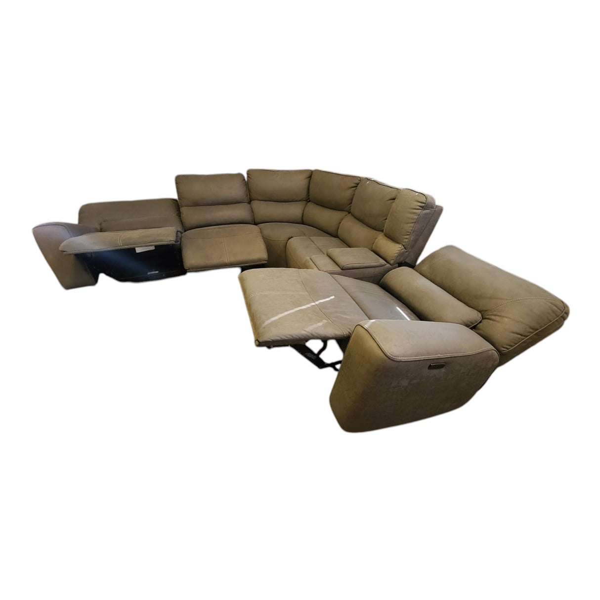 Sweeney 6-Piece Fabric Power Reclining Sectional (ID G659832)