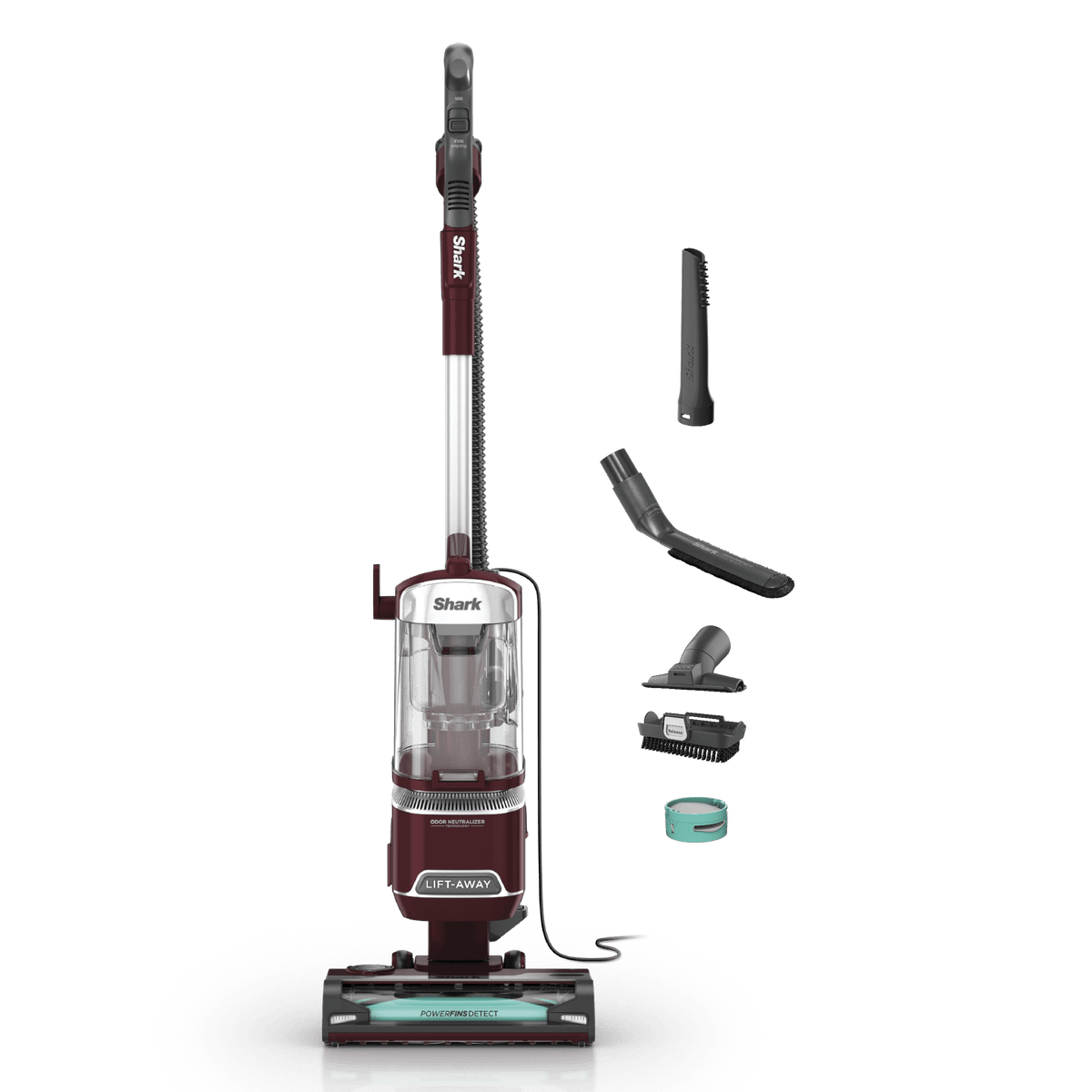 Shark LA492 with included cleaning tools and odor cartridge