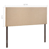 Upholstered Linen Fabric Headboard