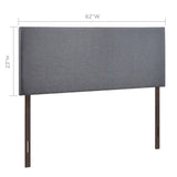Upholstered Linen Fabric Headboard