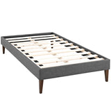 Upholstered Fabric Platform Bed with Squared Tapered Legs