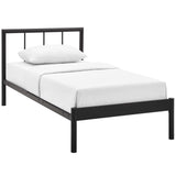 Rustic Cottage Metal Platform Bed Frame