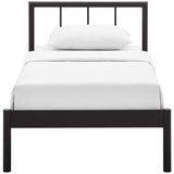 Rustic Cottage Metal Platform Bed Frame