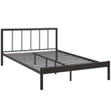 Rustic Cottage Metal Platform Bed Frame