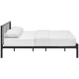 Rustic Cottage Metal Platform Bed Frame