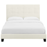 Tufted Button Performance Velvet Platform Bed
