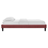 Performance Velvet Upholstered Platform Bed Frame