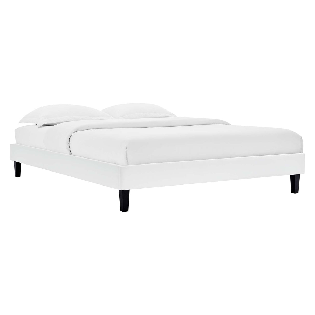 Performance Velvet Upholstered Platform Bed Frame
