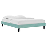 Performance Velvet Upholstered Platform Bed Frame