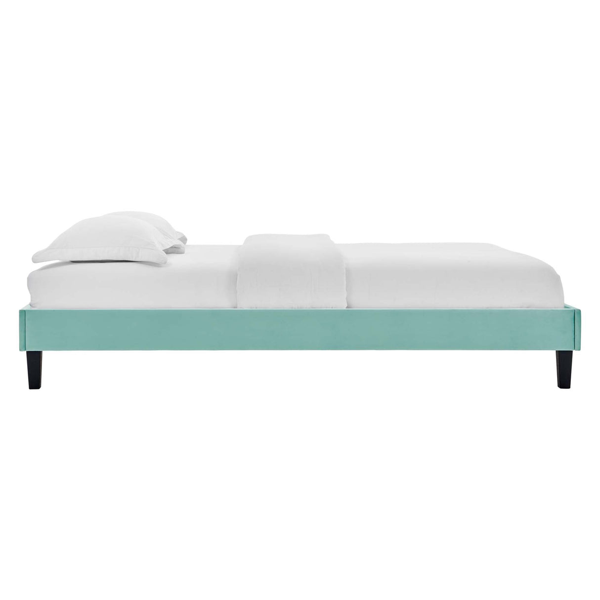 Performance Velvet Upholstered Platform Bed Frame
